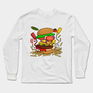 Deconstructed Burger (color) Long Sleeve T-Shirt